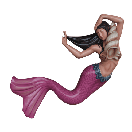Pink Mermaid Life Size Statue - LM Treasures 
