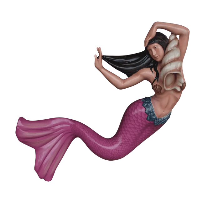 Pink Mermaid Life Size Statue LM Treasures - T