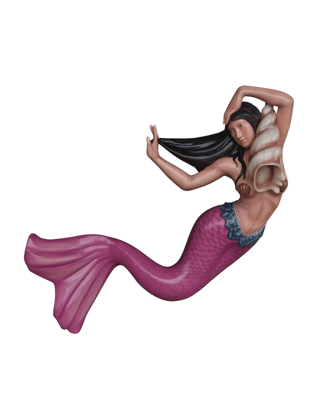 Pink Mermaid Life Size Statue LM Treasures - T