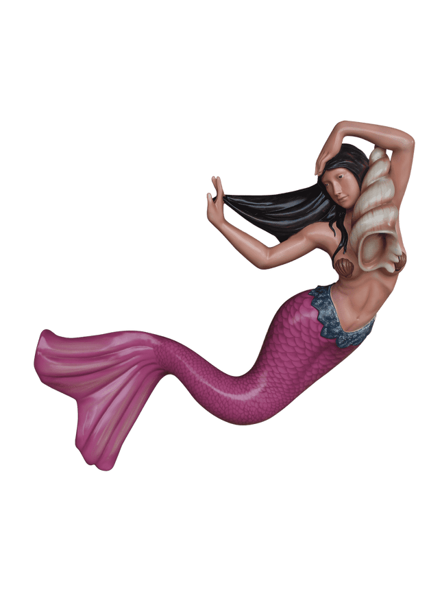 Pink Mermaid Life Size Statue - LM Treasures 