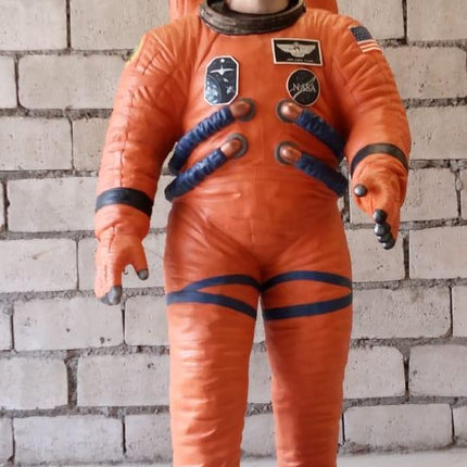 Starguy Astronaut In Orange Life Size Statue - LM Treasures 