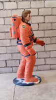 Starguy Astronaut In Orange Life Size Statue - LM Treasures 