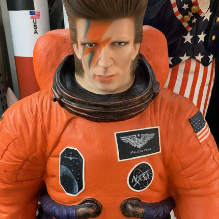 Starguy Astronaut In Orange Life Size Statue - LM Treasures 
