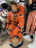 Starguy Astronaut In Orange Life Size Statue - LM Treasures 