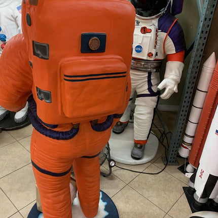 Starguy Astronaut In Orange Life Size Statue - LM Treasures 