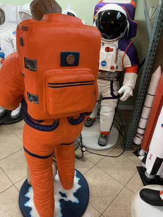 Starguy Astronaut In Orange Life Size Statue - LM Treasures 