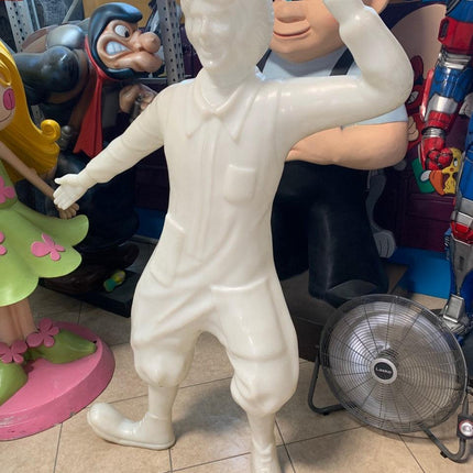 Ronald McDonald All White Life Size Statue - LM Treasures 