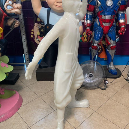 Ronald McDonald All White Life Size Statue - LM Treasures 