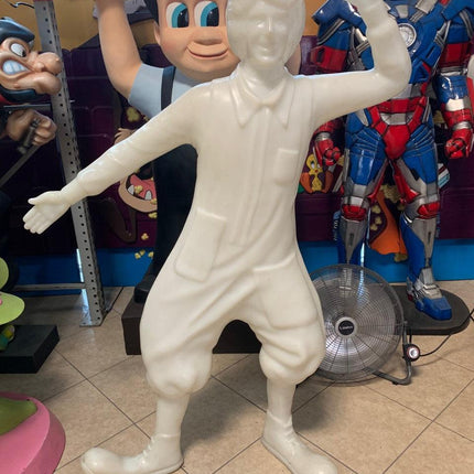 Ronald McDonald All White Life Size Statue - LM Treasures 