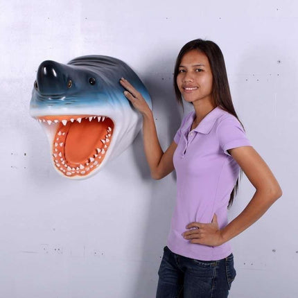 Great White Shark Head Statue - LM Treasures 