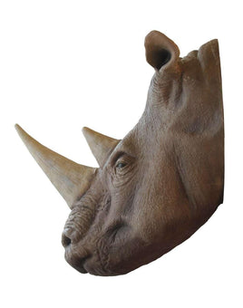 Rhinoceros Head Life Size Statue - LM Treasures 