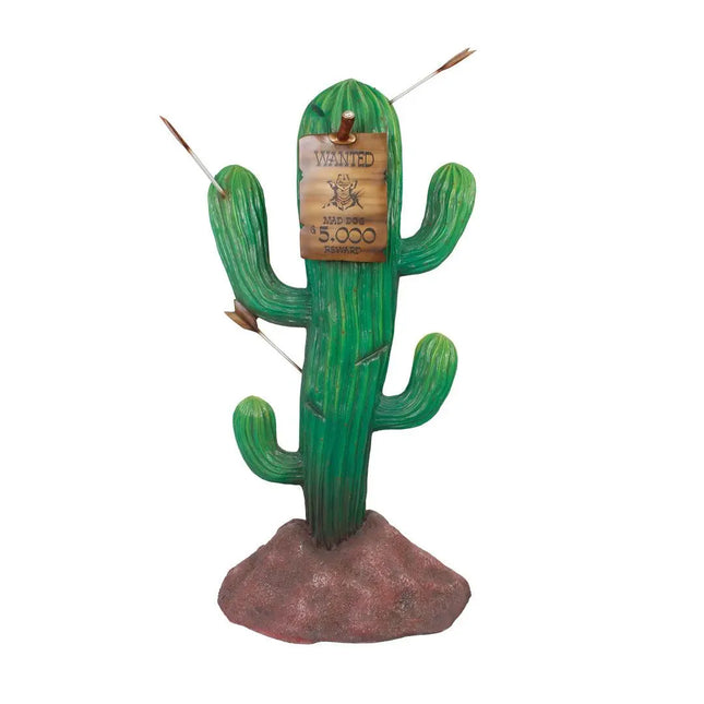 Western Wanted Cactus Life Size Statue LM Treasures - T