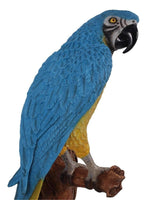 Blue Parrot Wall Decor Life Size Statue - LM Treasures 