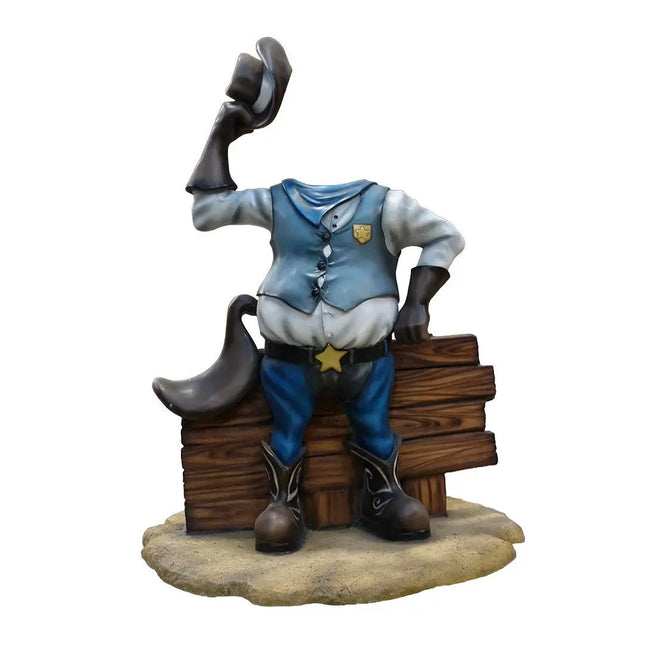 Cowboy Photo Op Life Size Statue LM Treasures - T