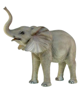 Standing Baby Elephant Life Size Statue - LM Treasures Life Size Statues & Prop Rental