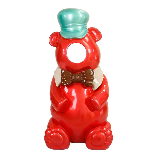 Red Gummy Bear Photo Op Over Sized Statue LM Treasures - T