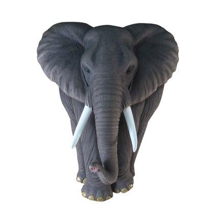 Elephant Behemoth Wall Decor Statue - LM Treasures 