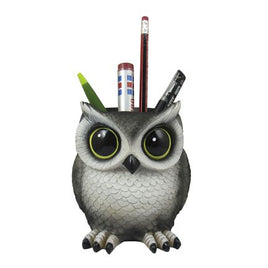 Owl Pen Holder Statue - LM Treasures 