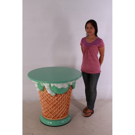 Mint Green Ice Cream Table Only Over Sized Statue - LM Treasures 
