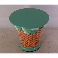 Mint Green Ice Cream Table Statue - LM Treasures 