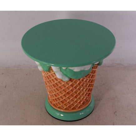 Mint Green Ice Cream Table Statue - LM Treasures 