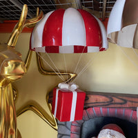 Red Hanging Parachute Gift Life Size Statue - LM Treasures 