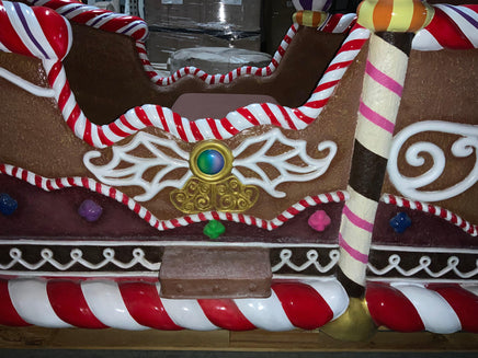 Gingerbread Sleigh Life Size Statue - LM Treasures 