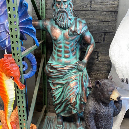 Mermaid Poseidon Life Size Statue - LM Treasures 