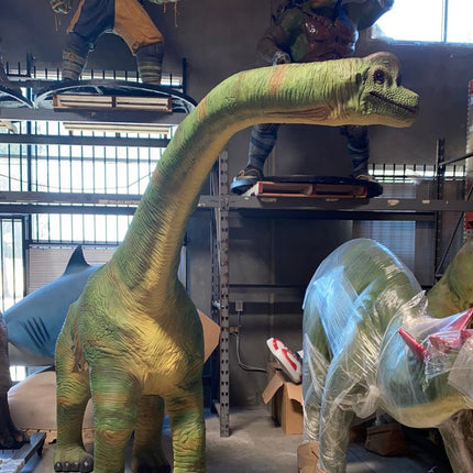 Brachiosaurus Dinosaur Walking Life Size Statue - LM Treasures 