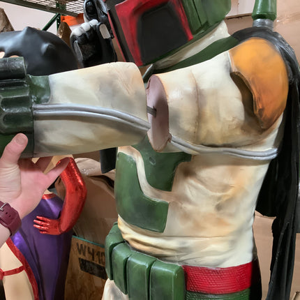 Green Boba Space Trooper Life Size Statue - LM Treasures 