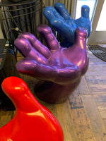 Purple Hand Chair Life Size Statue - LM Treasures 