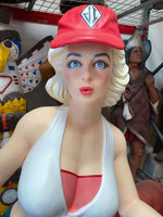 Gasoline Girl Menu Life Size Statue - LM Treasures 