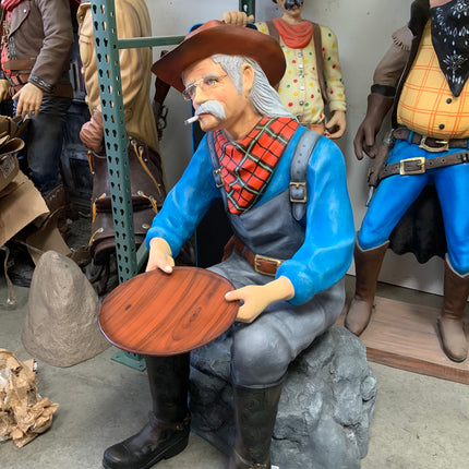 Gold Panner Life Size Statue - LM Treasures 