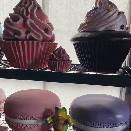 Mini Hanging Pink Cupcake Over Sized Statue - LM Treasures 