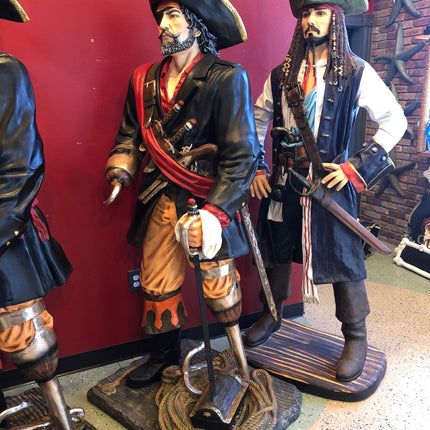Pirate Captain Hook Life Size Statue - LM Treasures 