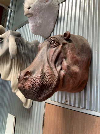 Hippo Head Life Size Statue - LM Treasures 