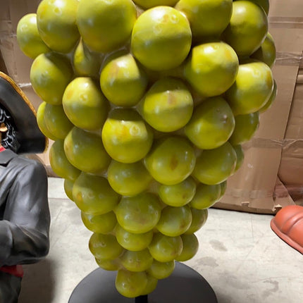 Green Grapes Over Size Statue With Menu Board - LM Treasures 