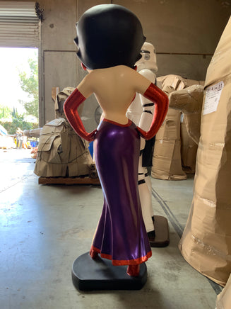 Betty Boop In Violet Life Size Statue - LM Treasures 