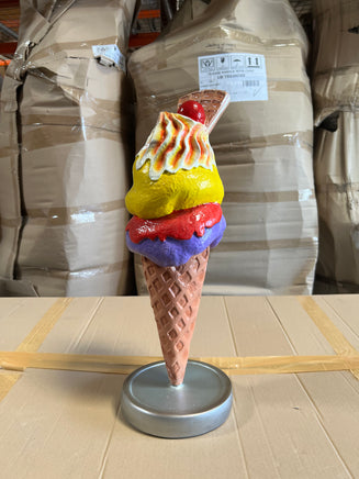 One Scoop Waffle Ice Cream Over Sized Statue - LM Treasures 