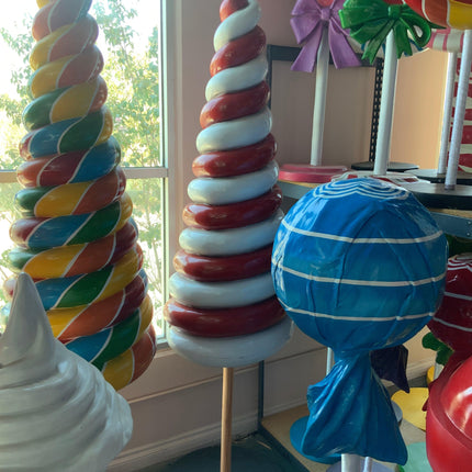 Large Red Cone Lollipop Over Sized Statue - LM Treasures 
