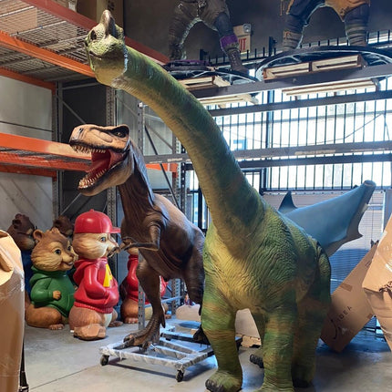 Brachiosaurus Dinosaur Walking Life Size Statue - LM Treasures 