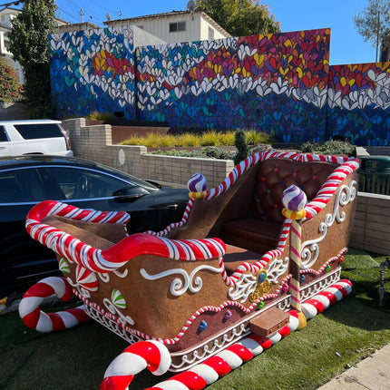 Gingerbread Sleigh Life Size Statue - LM Treasures 