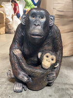 Monkey With Baby Life Size Statue - LM Treasures Life Size Statues & Prop Rental