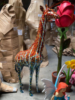 Walking Pop Giraffe Life Size Statue - LM Treasures Life Size Statues & Prop Rental