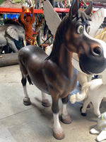 Comic Horse Life Size Statue - LM Treasures 
