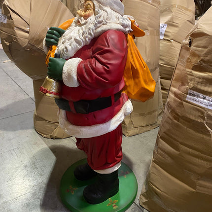 Santa Claus With Bag Christmas Life Size Statue - LM Treasures 