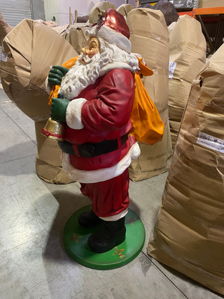 Santa Claus With Bag Christmas Life Size Statue - LM Treasures Life Size Statues & Prop Rental