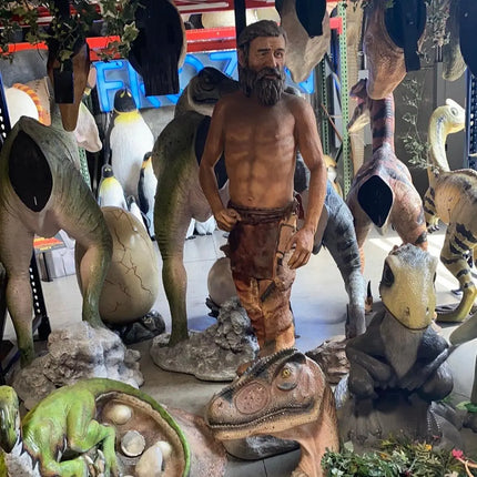 Old Cave Man Life Size Statue LM Treasures - PT