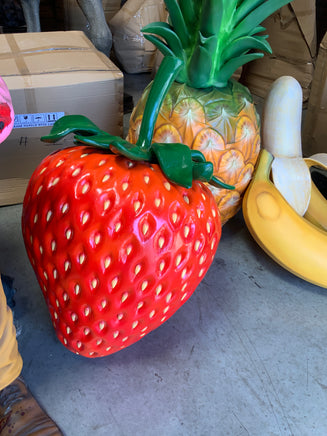 Giant Strawberry Over Sized Statue - LM Treasures 