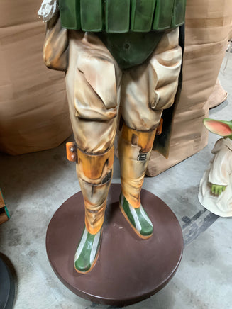 Green Boba Space Trooper Life Size Statue - LM Treasures 